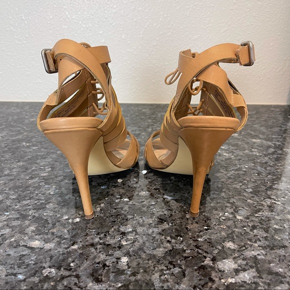 Shoemint gladiator stiletto buckle leather tan - Picture 4 of 9